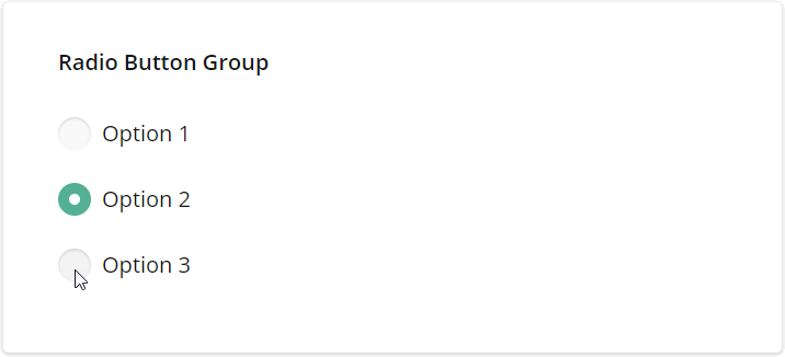 Question types - Radiogroup