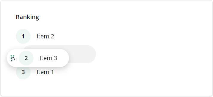 Question types - Ranking