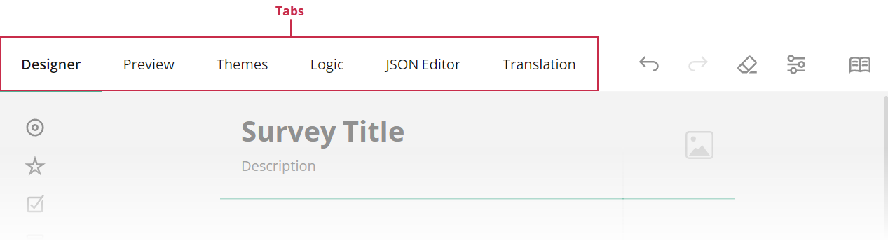 Survey Creator - Tabs