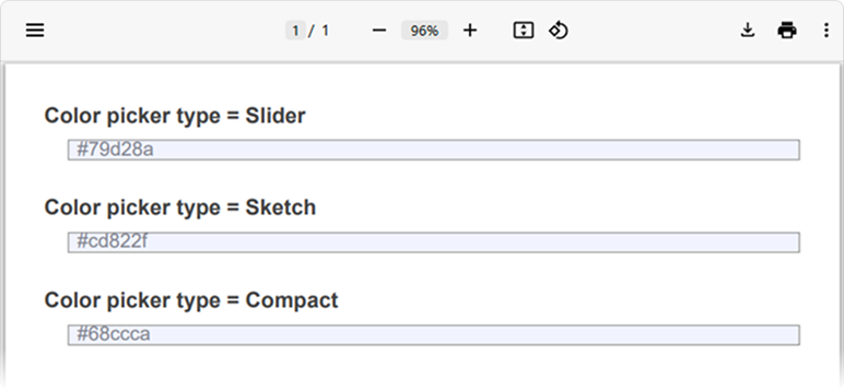 SurveyJS PDF Generator: Export custom questions using a predefined renderer