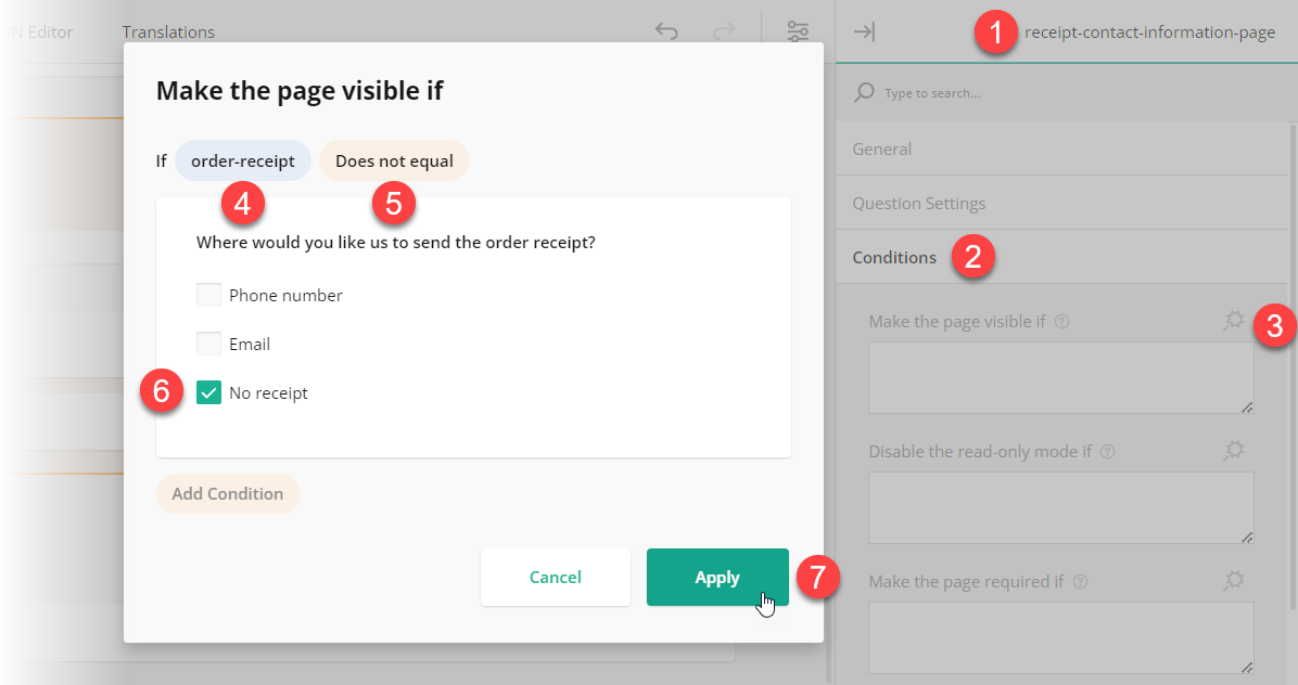 Survey Creator: How to implement page display logic