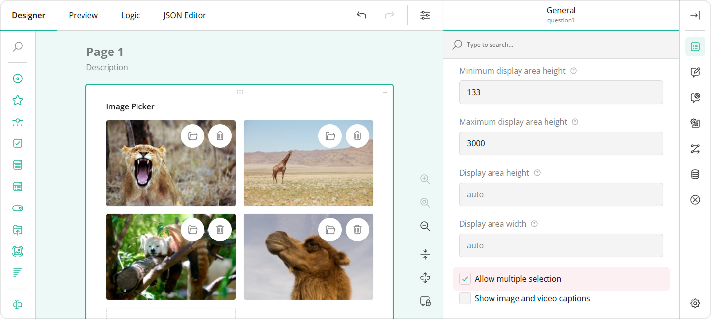 Survey Creator - Allow multiple selection